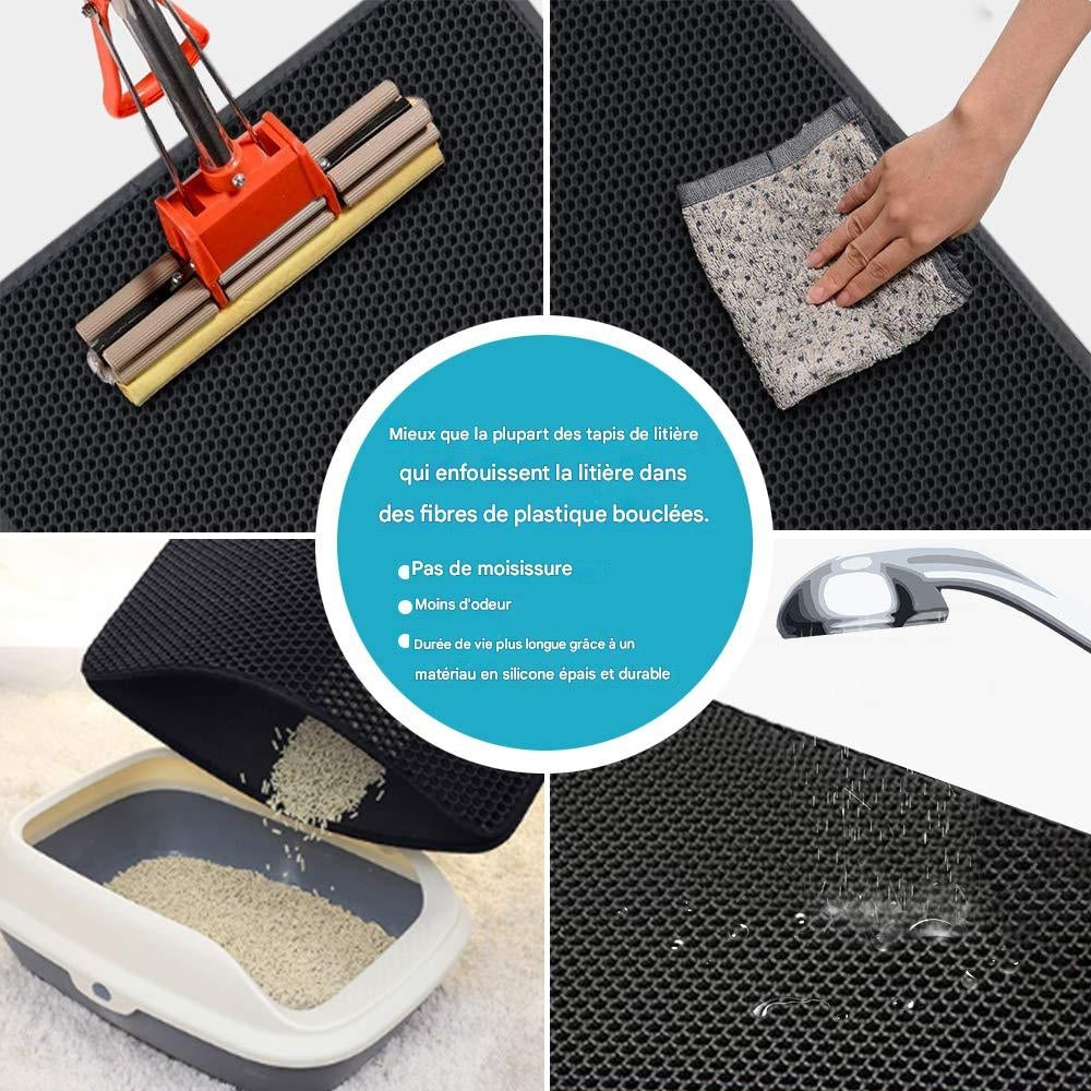 LitiPro™ - Tapis de litière imperméable pour chat.